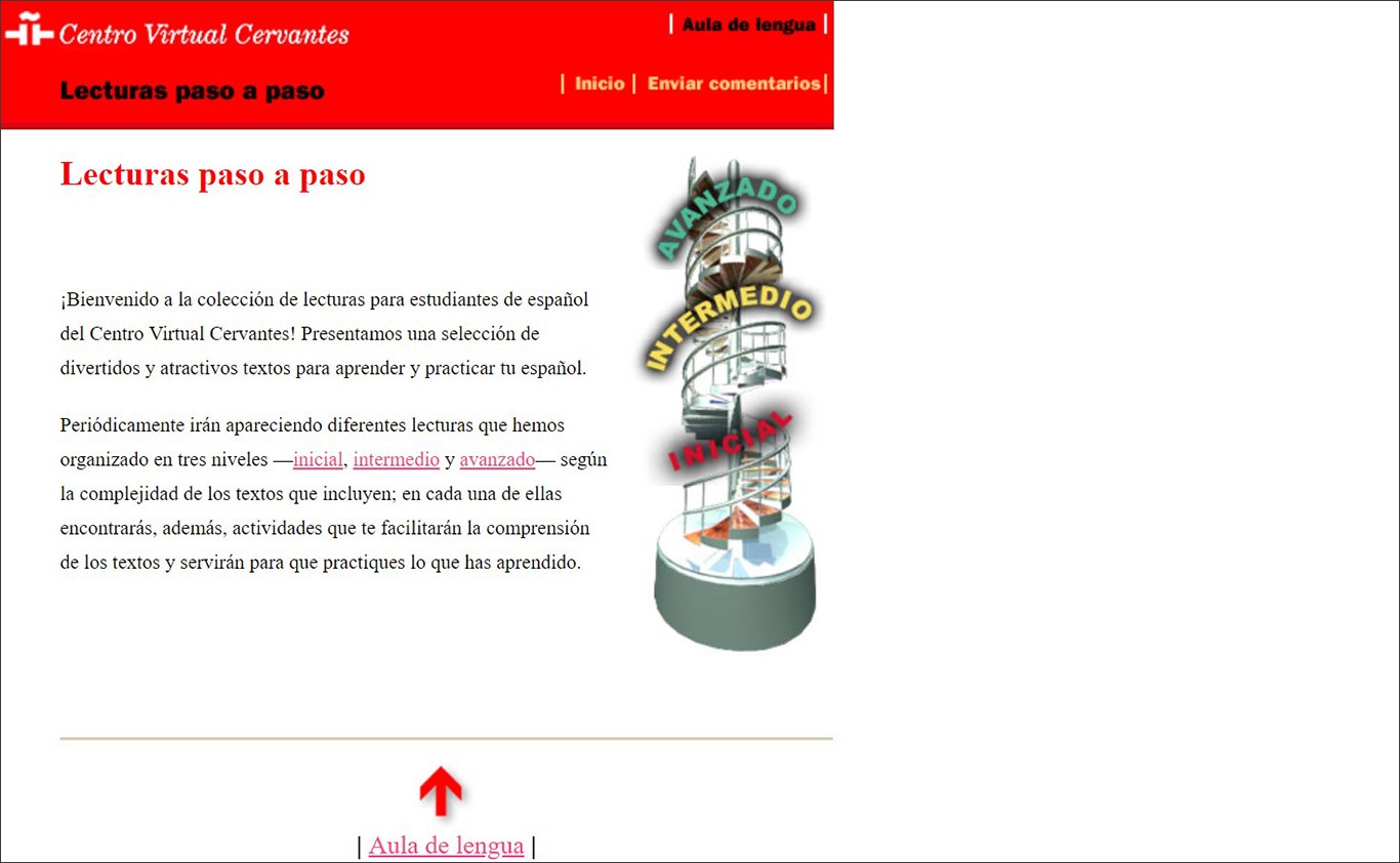 Сайт для вивчення іспанської онлайн Centro Instituto Cervantes
