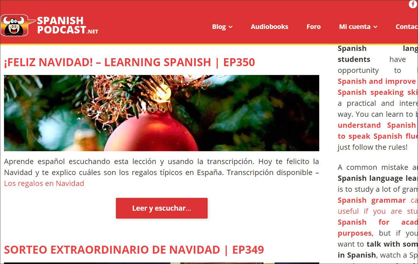 Подкасти для вивчення іспанської spanishpodcast.net