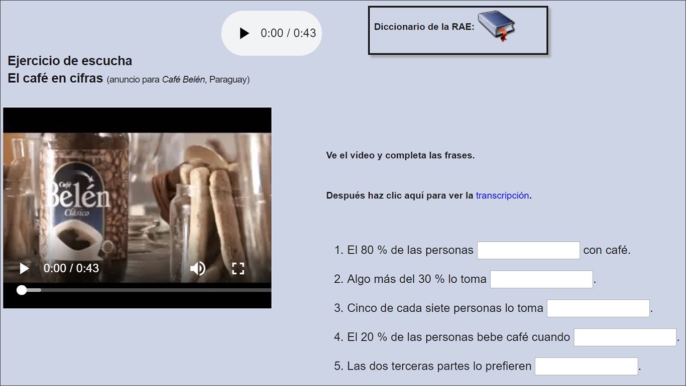 Ресурс із вправами для самостійного вивчення іспанської Ver-Taal